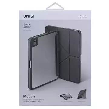 UNIQ etui Moven iPad Mini (2021) Antimicrobial szary/charcoal grey