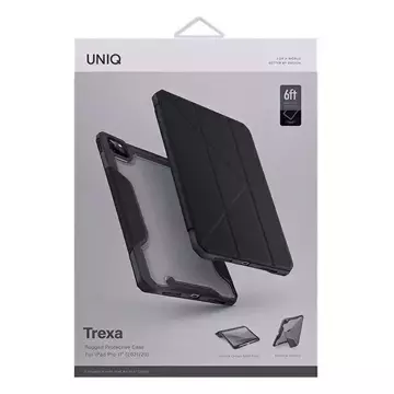 UNIQ etui Trexa iPad Pro 11" 2021/2020 Antimicrobial czarny/black