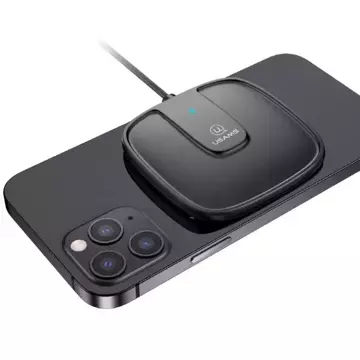 USAMS Ładowarka indukcyjna US-CD153 magnetic 15W iPhone 12 series czarny/black CD153DZ01