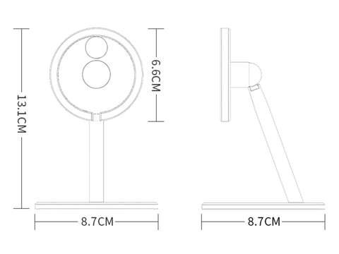 Uchwyt stojak do ładowarki Qi MagSafe na biurko Alogy do iPhone 12 Szary