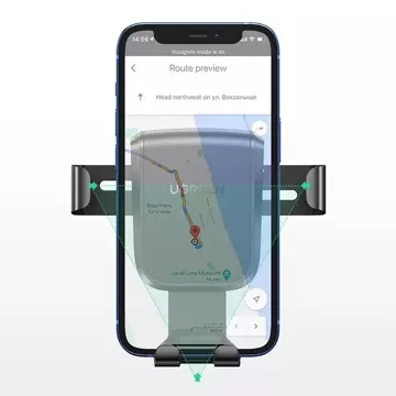 Ugreen uchwyt grawitacyjny do telefonu na deskę rozdzielczą kokpit czarny (LP200 60990B)