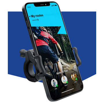 Uniwersalny uchwyt rowerowy 3mk Bike Holder Pro na telefon do hulajnogi motoru wózka Czarny